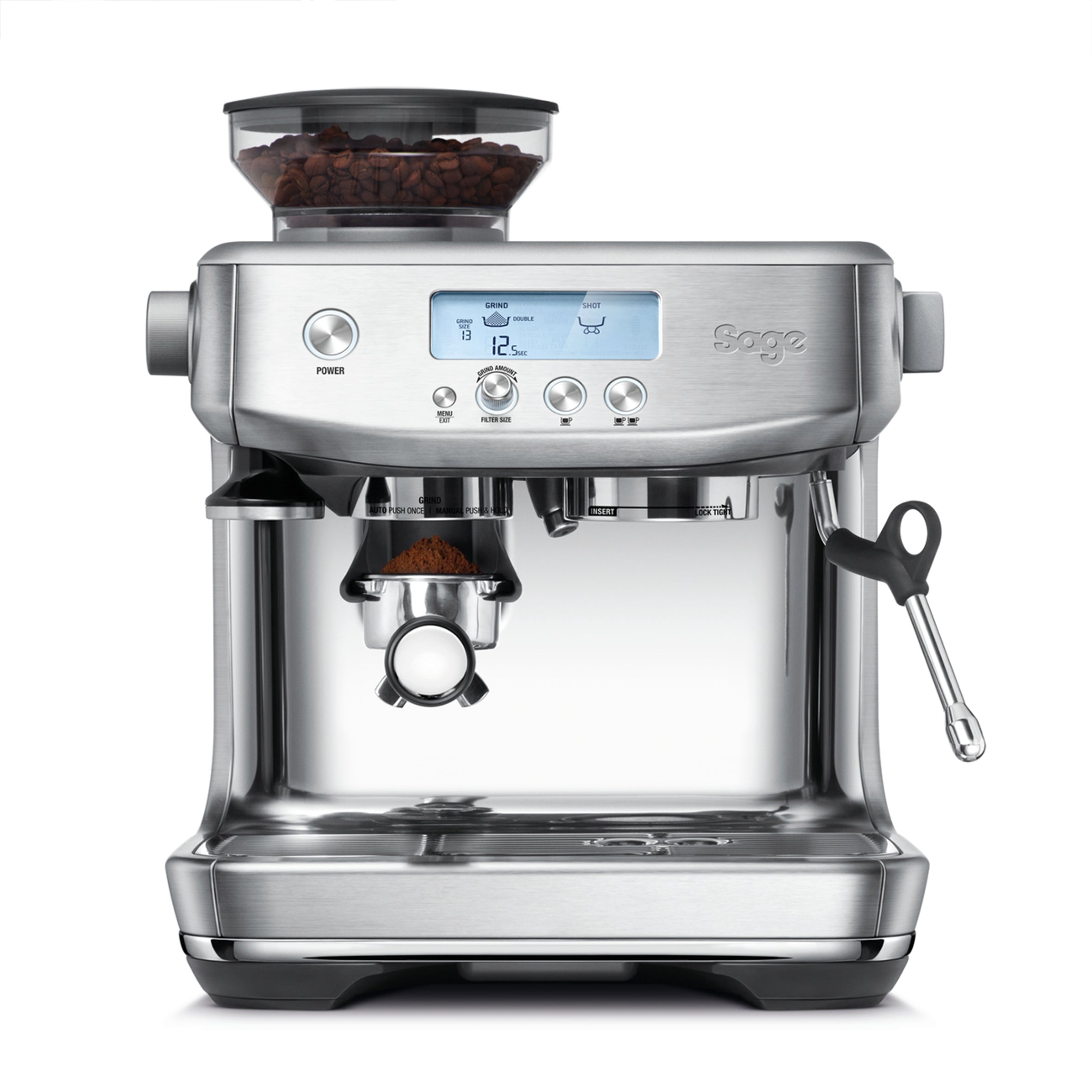 Sage Barista Pro Stainless Steel, with beans