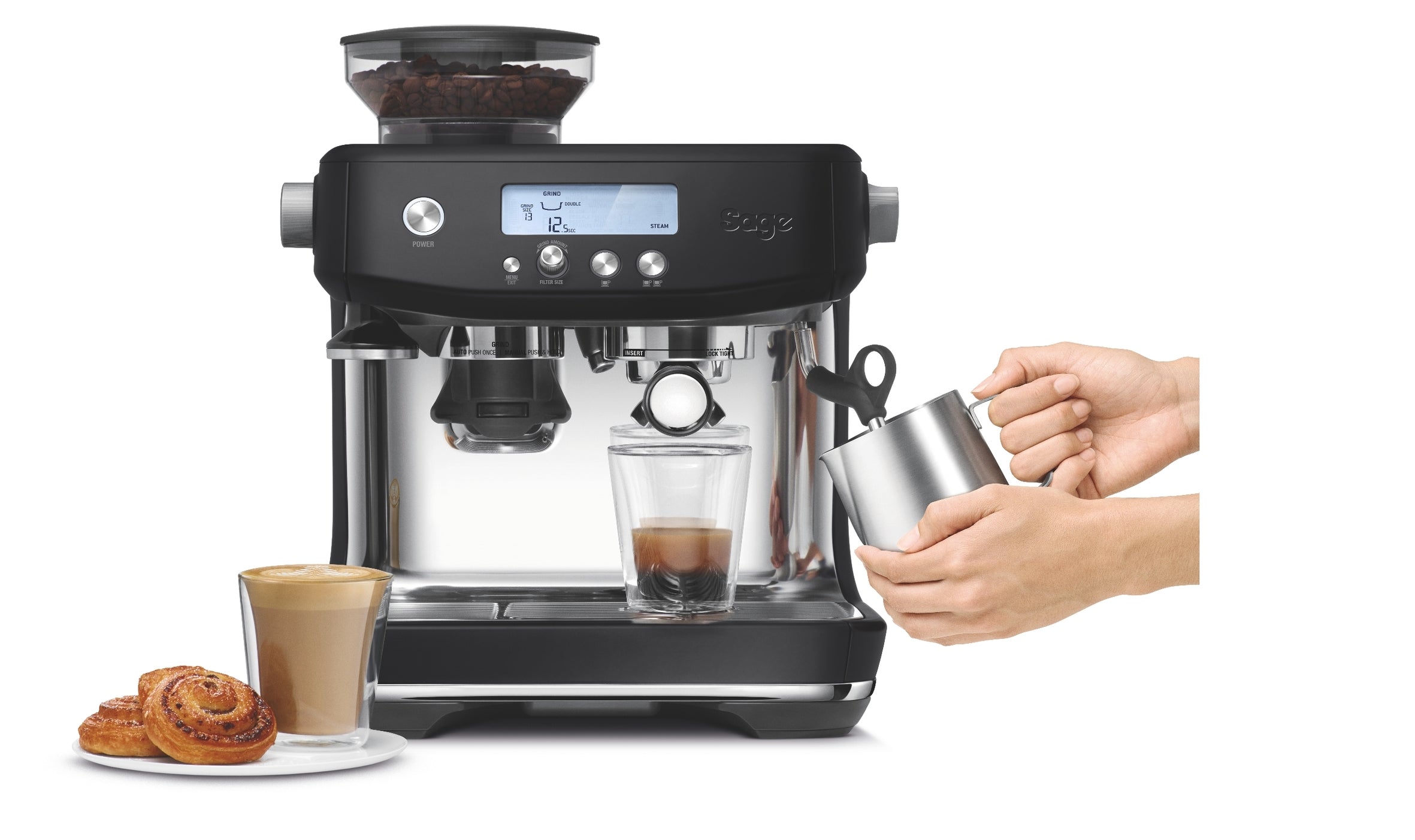 Sage Barista Pro Black Truffle, front of pack