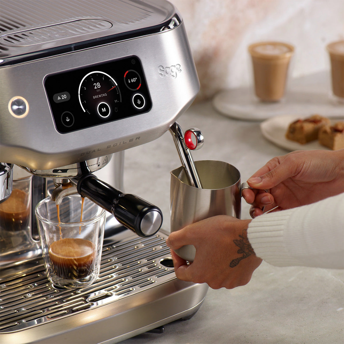 Sage The Oracle Dual Boiler Espresso Machine (Stainless Steel)