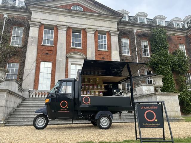 OHCO coffee tuk tuk trading at a country house event in Hampshire